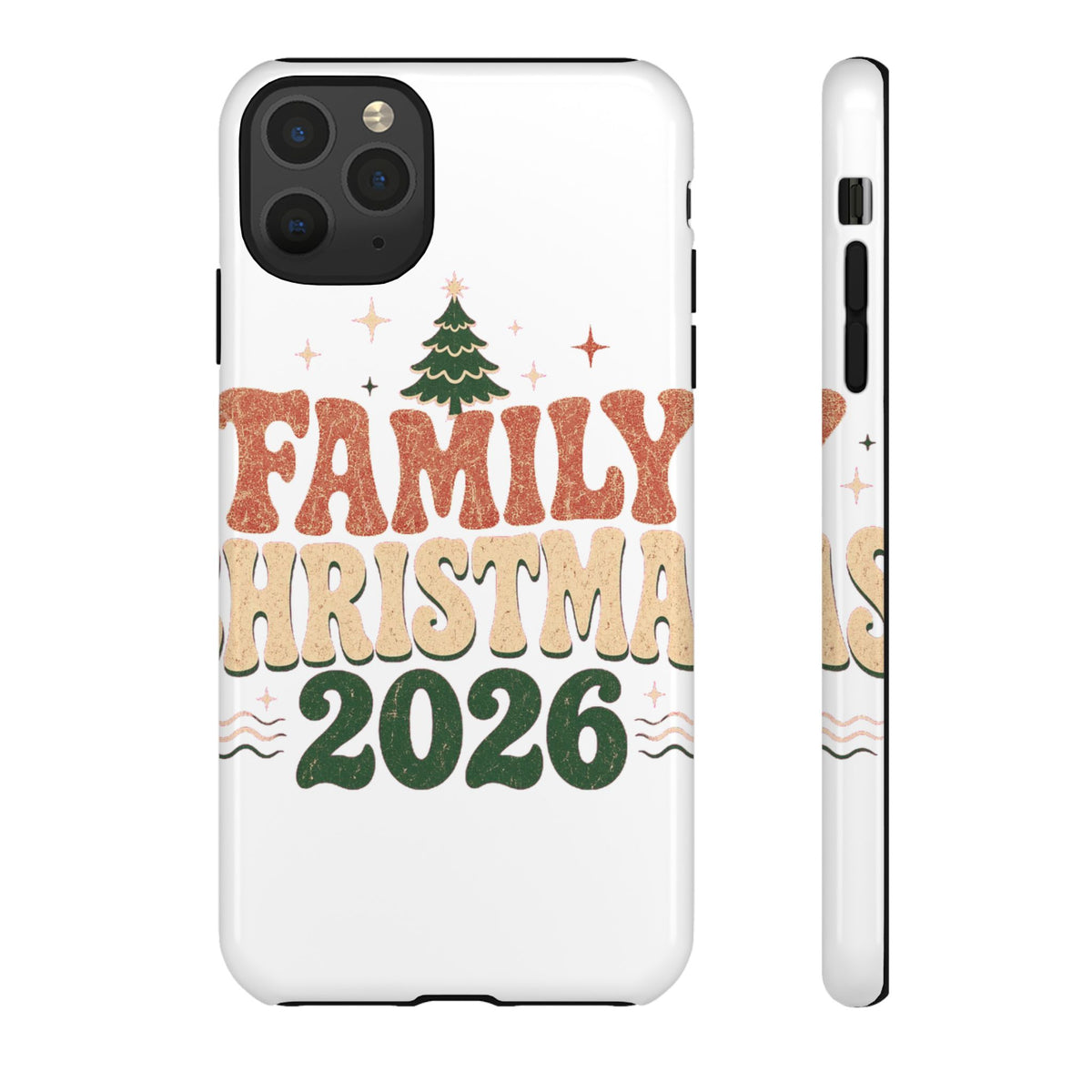 Retro Family Christmas 2026 Tough Phone Case