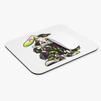 Neon Punk Bunny Mouse Pad