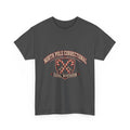 North Pole Correctional Coal Division Christmas Tee in Dark Heather