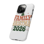 Retro Family Christmas 2026 Tough Phone Case