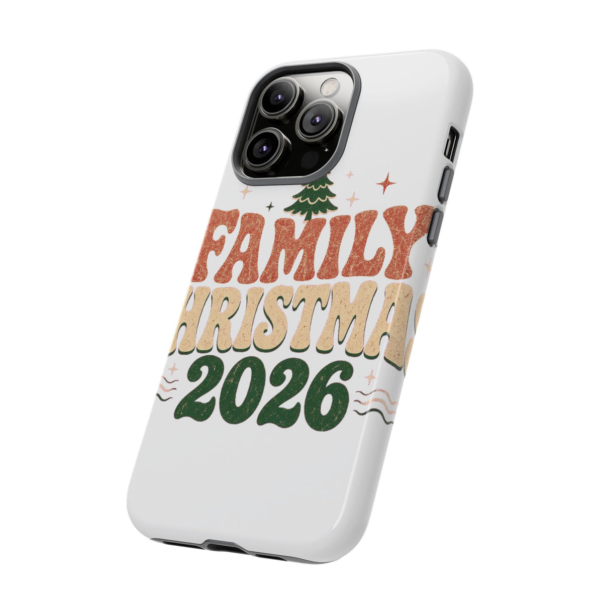 Retro Family Christmas 2026 Tough Phone Case