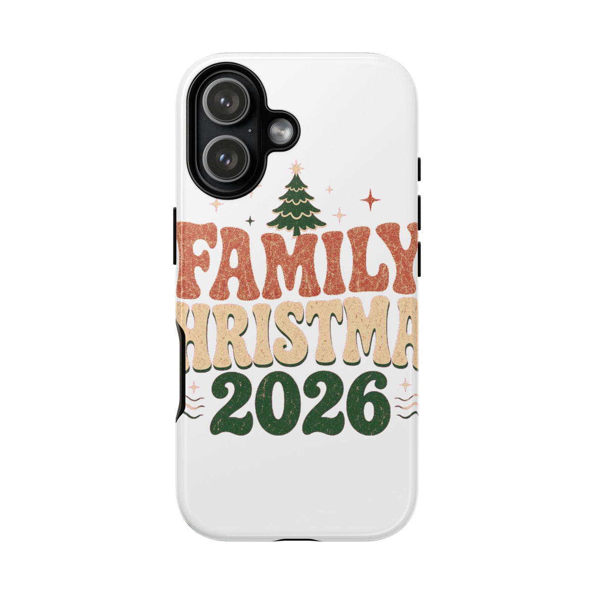 Retro Family Christmas 2026 Tough Phone Case