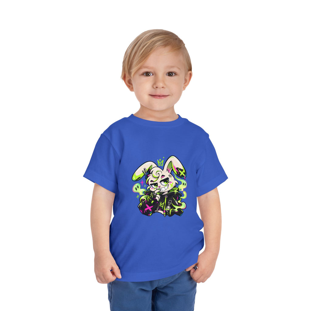 Neon Goth Bunny Toddler Tee
