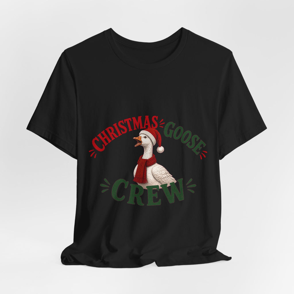 Christmas Goose Crew Premium Jersey Tee Holiday Graphic Shirt