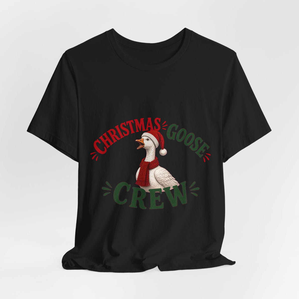 Christmas Goose Crew Premium Jersey Tee Holiday Graphic Shirt
