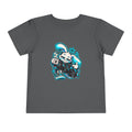 Graffiti Rabbit Coffee Toddler Tee in Asphalt