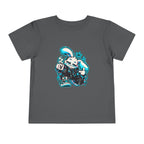 Graffiti Rabbit Coffee Toddler Tee in Asphalt