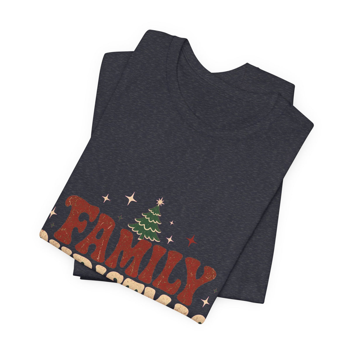Retro Family Christmas 2026 Premium Jersey Tee