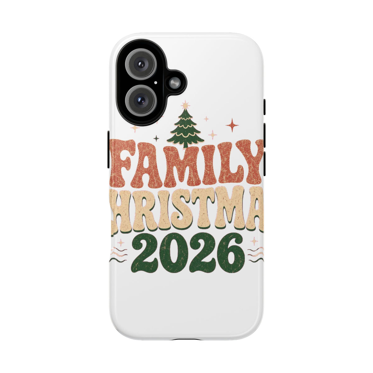 Retro Family Christmas 2026 Tough Phone Case