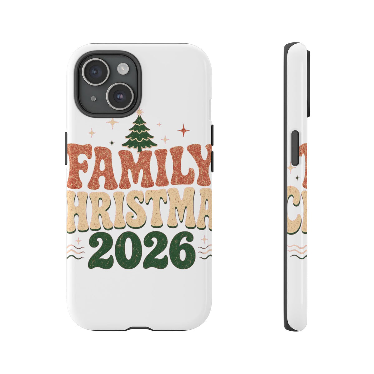 Retro Family Christmas 2026 Tough Phone Case