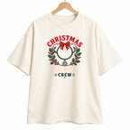 Christmas Nurse Crew oversized graphic tee, Ivory, photo 7