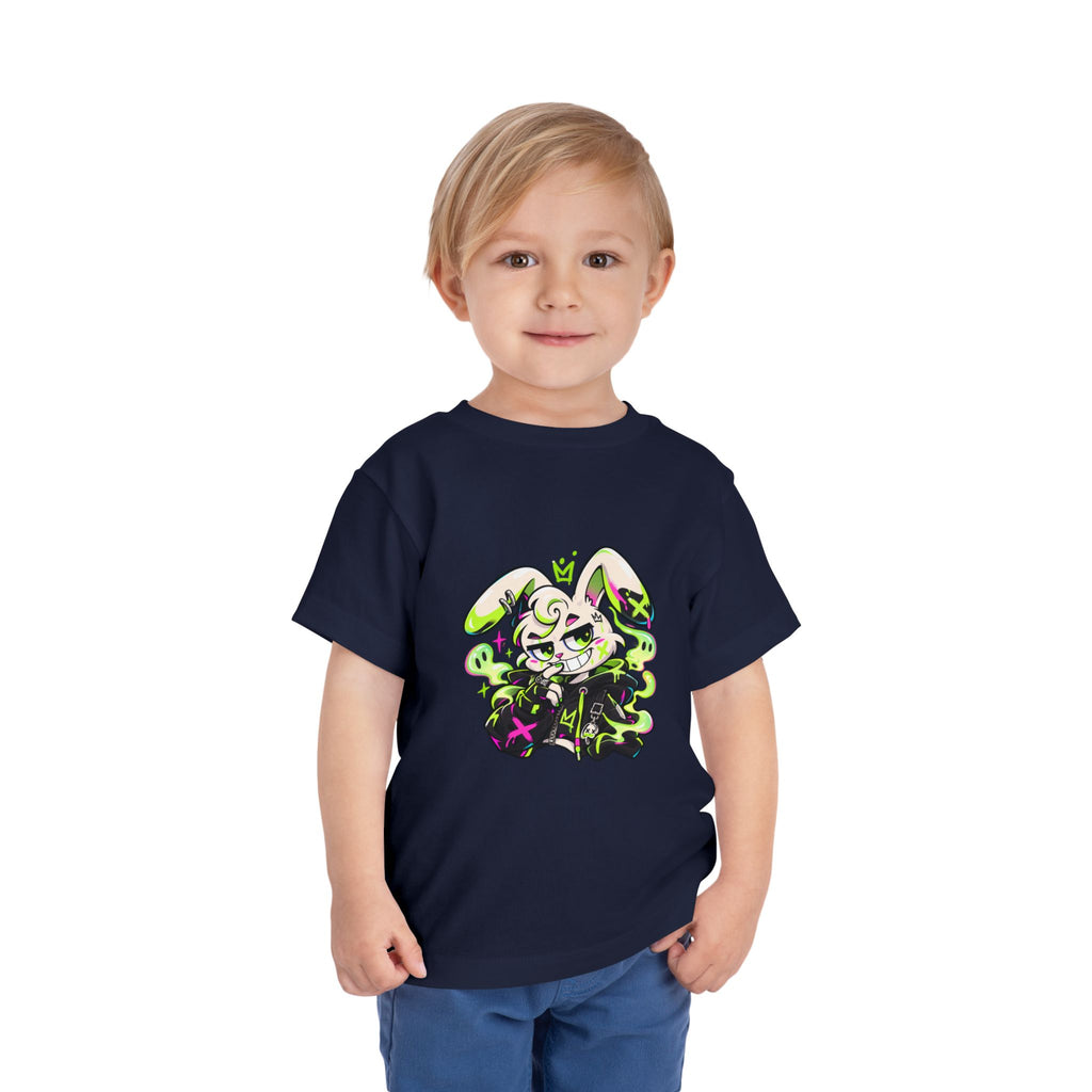 Neon Goth Bunny Toddler Tee