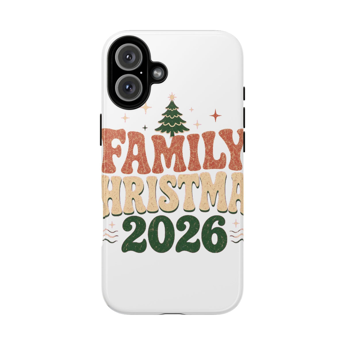 Retro Family Christmas 2026 Tough Phone Case