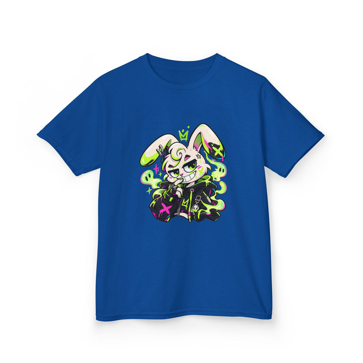 Neon Goth Bunny Kids Heavy Cotton Tee