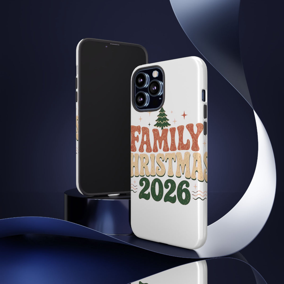 Retro Family Christmas 2026 Tough Phone Case