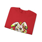 Neon Goth Bunny Crewneck Sweatshirt