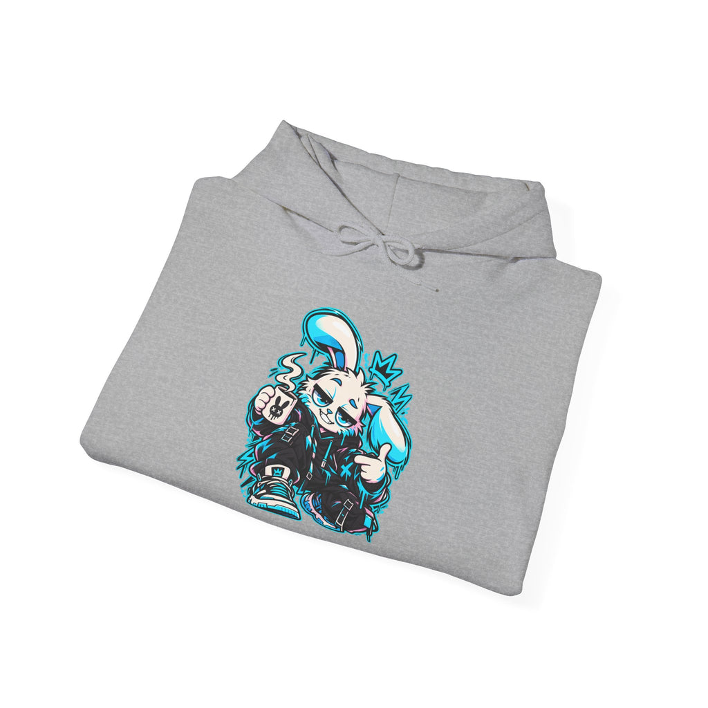 Graffiti Rabbit Coffee Hoodie