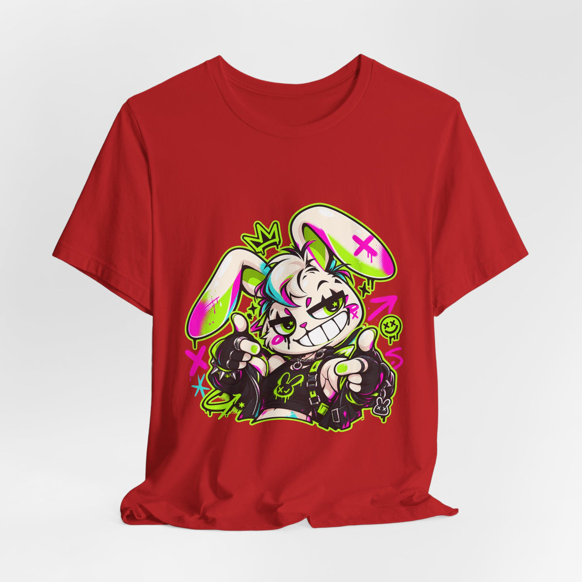 Punk Bunny Graffiti Premium Jersey Tee