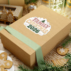 Retro Family Christmas 2026 Kiss-Cut Sticker