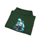 Sleepy Cyber Bunny Coffee Hoodie