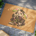Neon Punk Bunny Doormat