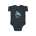 Graffiti Rabbit Coffee Infant Bodysuit in Black