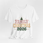 Retro Family Christmas 2026 Premium Jersey Tee
