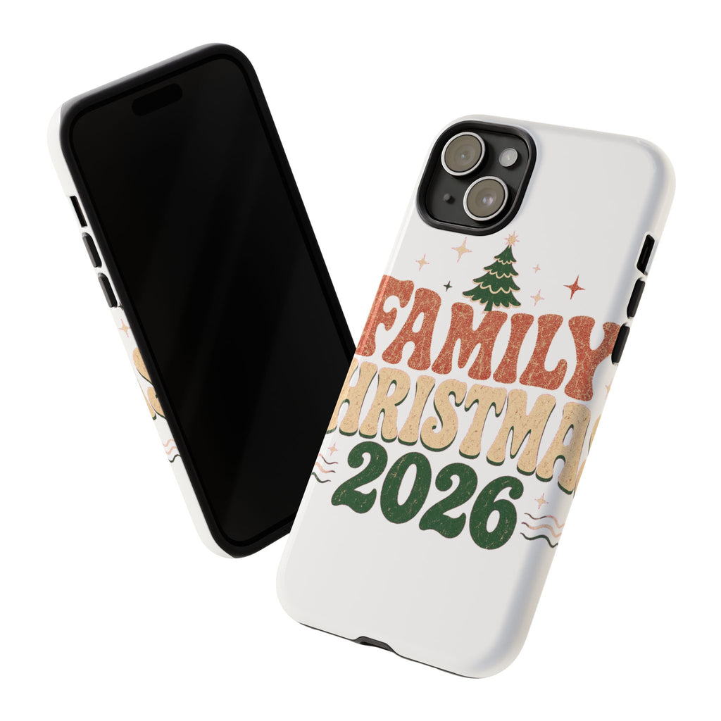 Retro Family Christmas 2026 Tough Phone Case