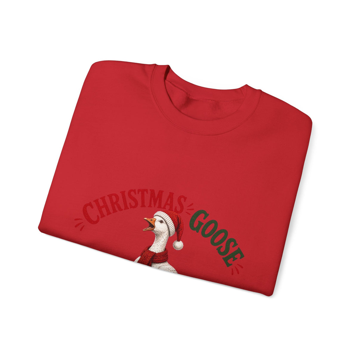 Christmas Goose Crew Crewneck Sweatshirt Cozy Holiday Gift