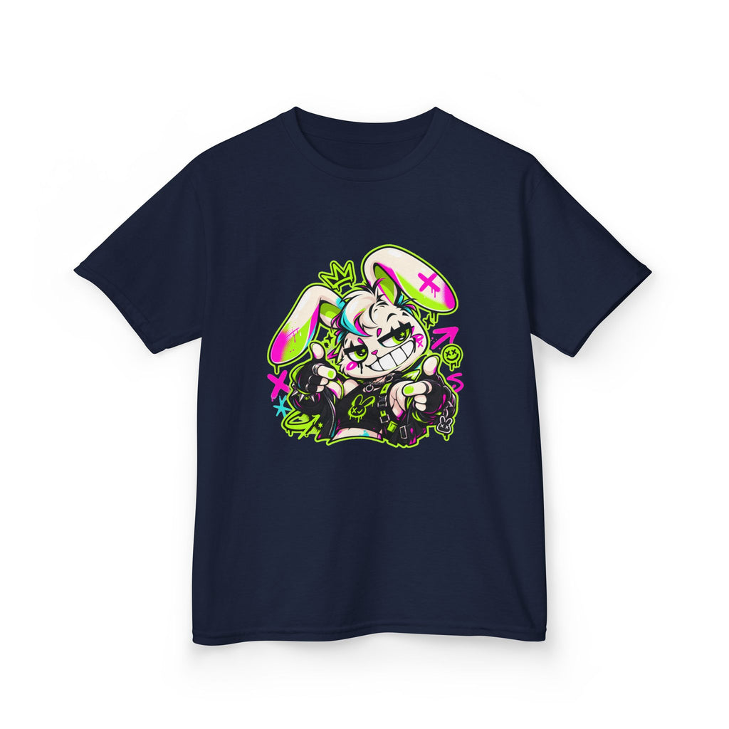 Punk Bunny Graffiti Kids Heavy Cotton Tee