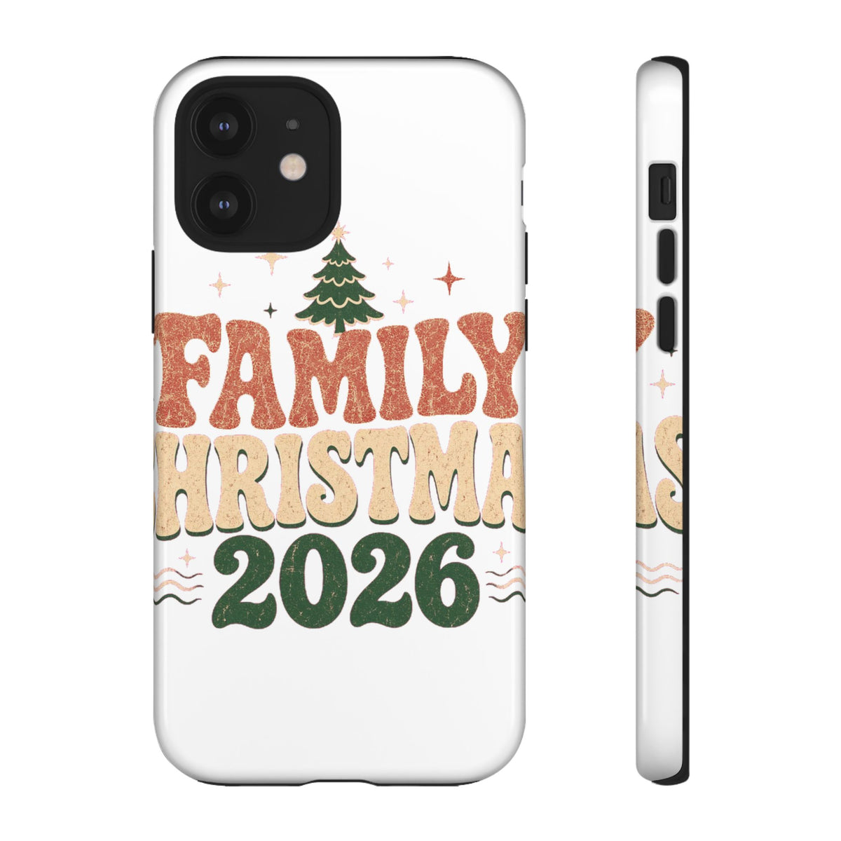 Retro Family Christmas 2026 Tough Phone Case
