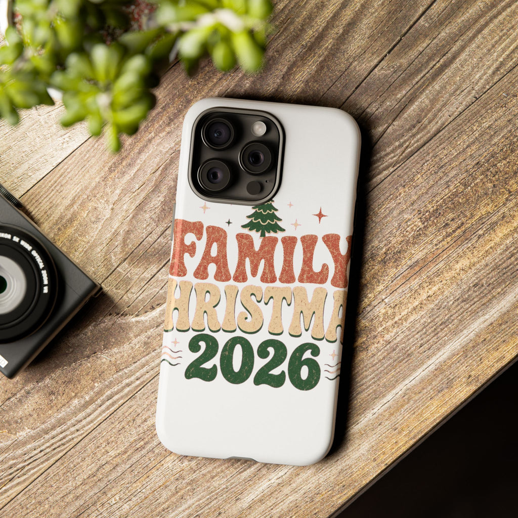 Retro Family Christmas 2026 Tough Phone Case