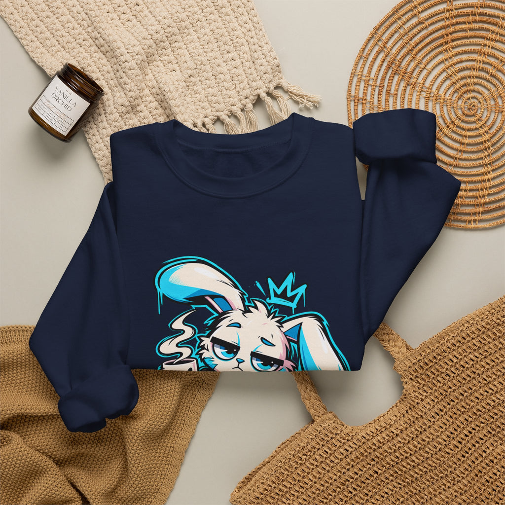 Graffiti Rabbit Coffee Crewneck Sweatshirt