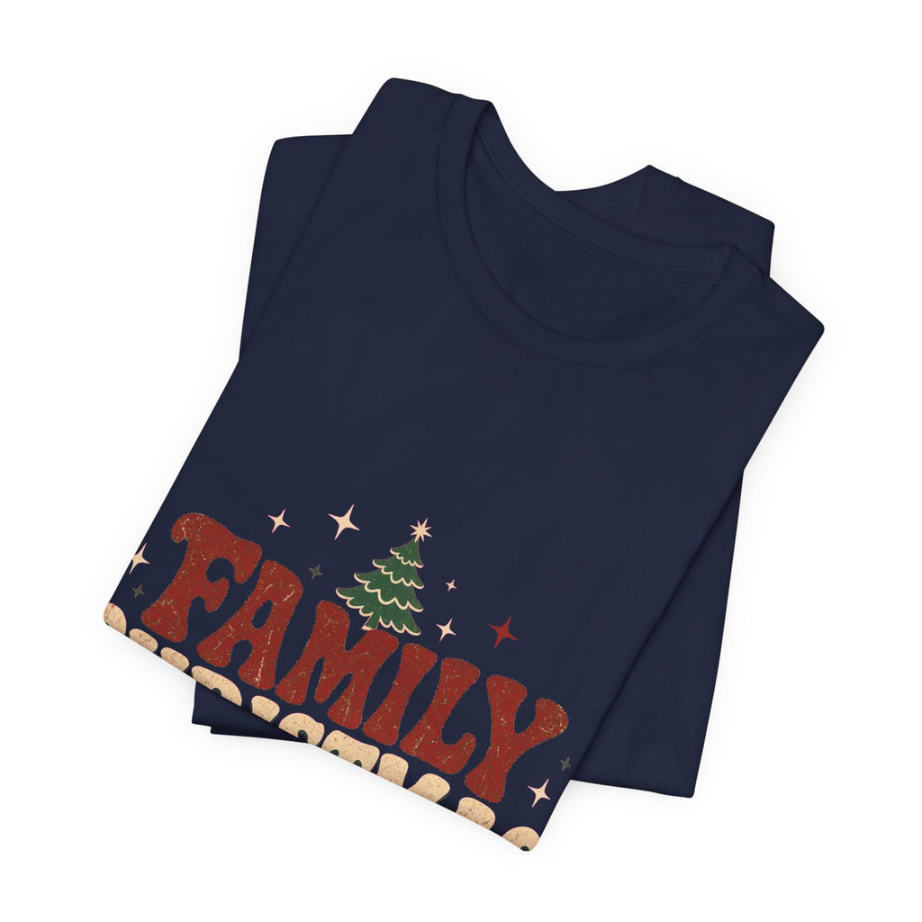 Retro Family Christmas 2026 Premium Jersey Tee
