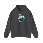 Graffiti Rabbit Coffee Hoodie | Streetwear in Dark Heather
