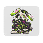 Neon Punk Bunny Mouse Pad