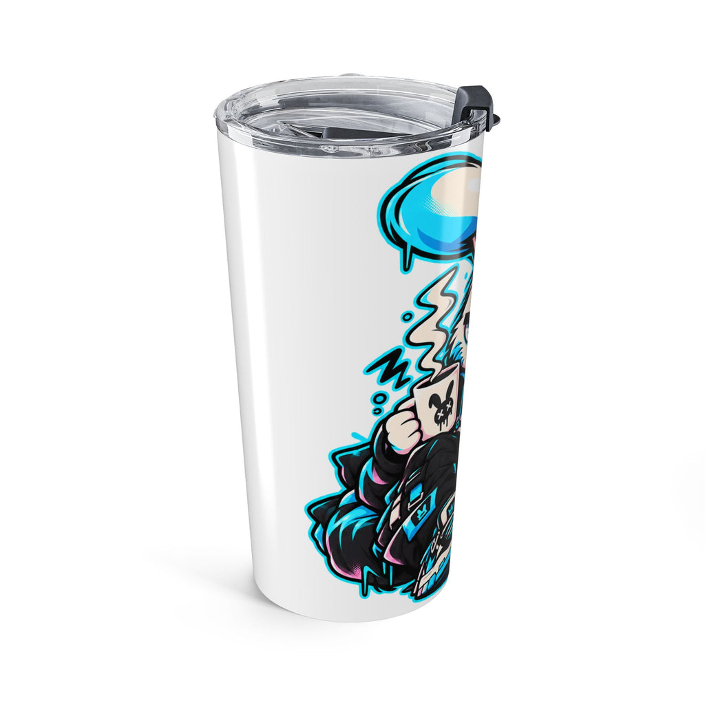 Sleepy Cyber Bunny Coffee 20oz Tumbler