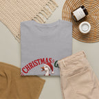 Christmas Goose Crew Heavy Cotton Tee Festive Holiday Shirt