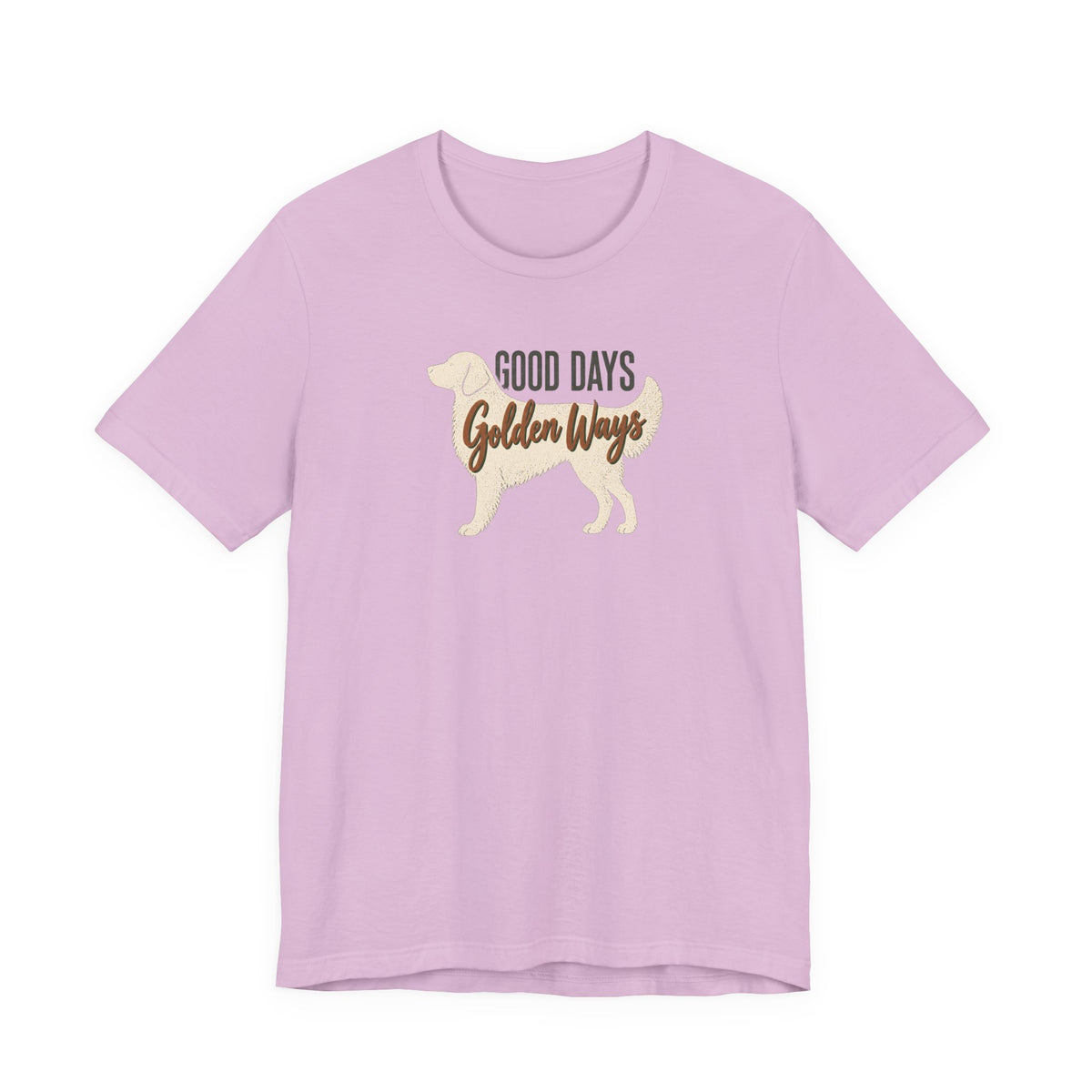 Golden Ways - Golden Retriever Mom T-Shirt in Lilac