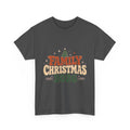 Retro Family Christmas 2026 Heavy Cotton Tee in Dark Heather