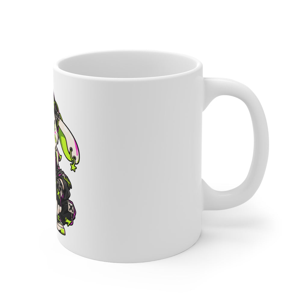Neon Punk Bunny 11oz Mug