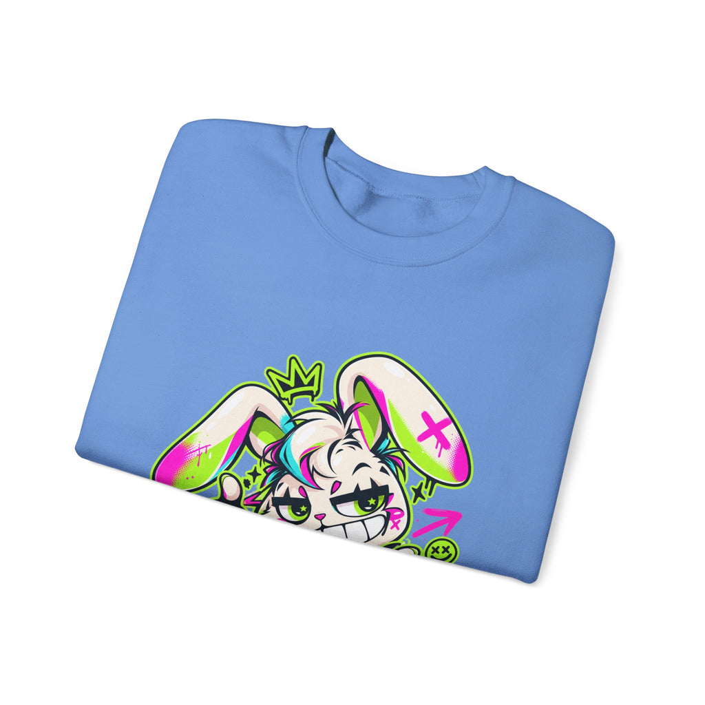 Punk Bunny Graffiti Crewneck Sweatshirt