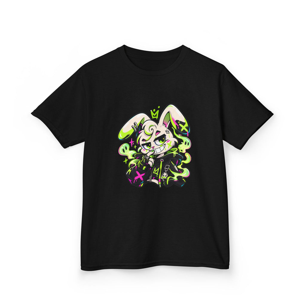 Neon Goth Bunny Kids Heavy Cotton Tee