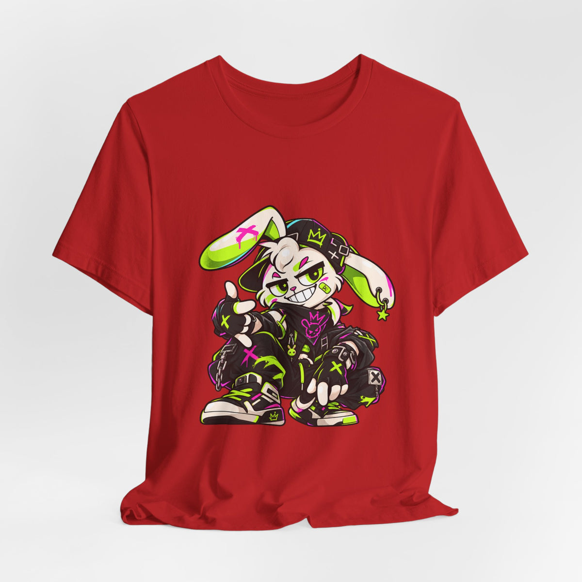 Neon Punk Bunny Premium Jersey Tee