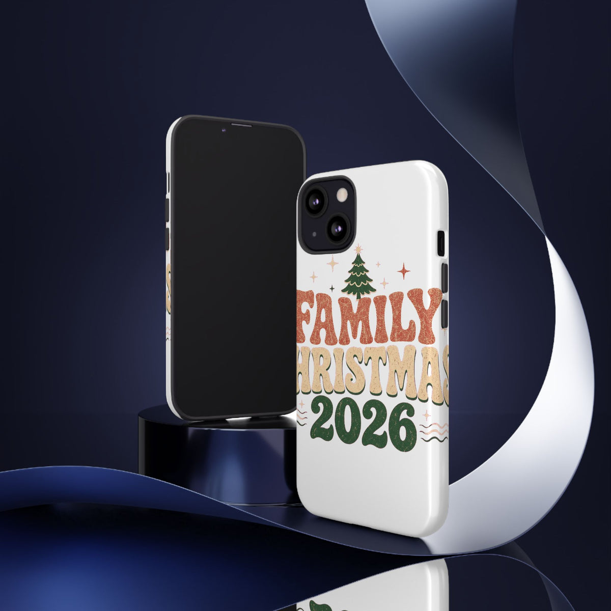 Retro Family Christmas 2026 Tough Phone Case