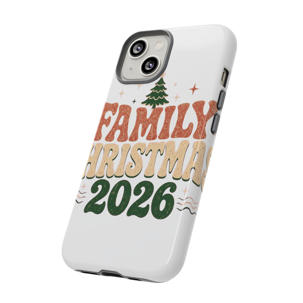 Retro Family Christmas 2026 Tough Phone Case