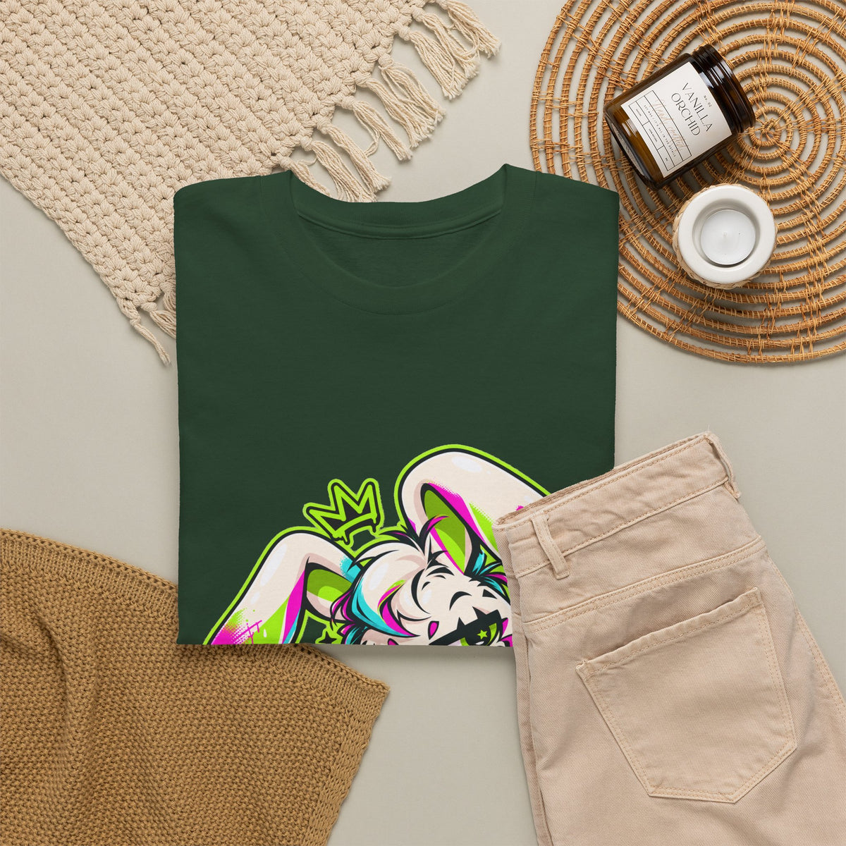 Punk Bunny Graffiti Heavy Cotton Tee