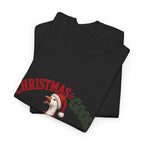Christmas Goose Crew Heavy Cotton Tee Festive Holiday Shirt