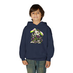 Neon Punk Bunny Kids Hoodie