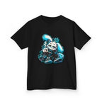 Sleepy Cyber Bunny Kids Coffee Tee